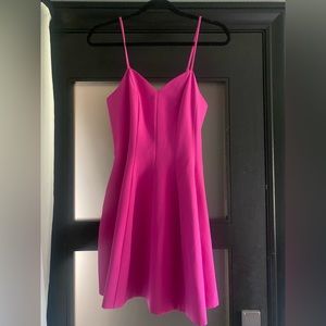 Bebe Pink Mini Flowy Dress